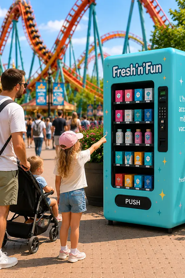 Distributeur chez les parcs d'attractions